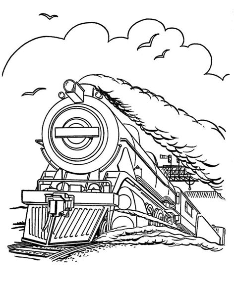 Printable Coloring Pages Trains